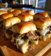 philly cheesesteak sliders