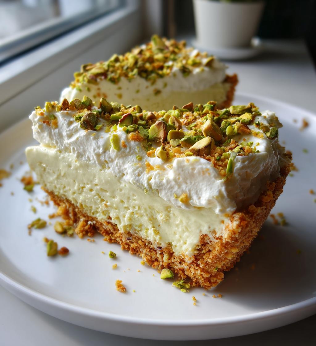 pistachio cheesecake no bake delight - detail 1