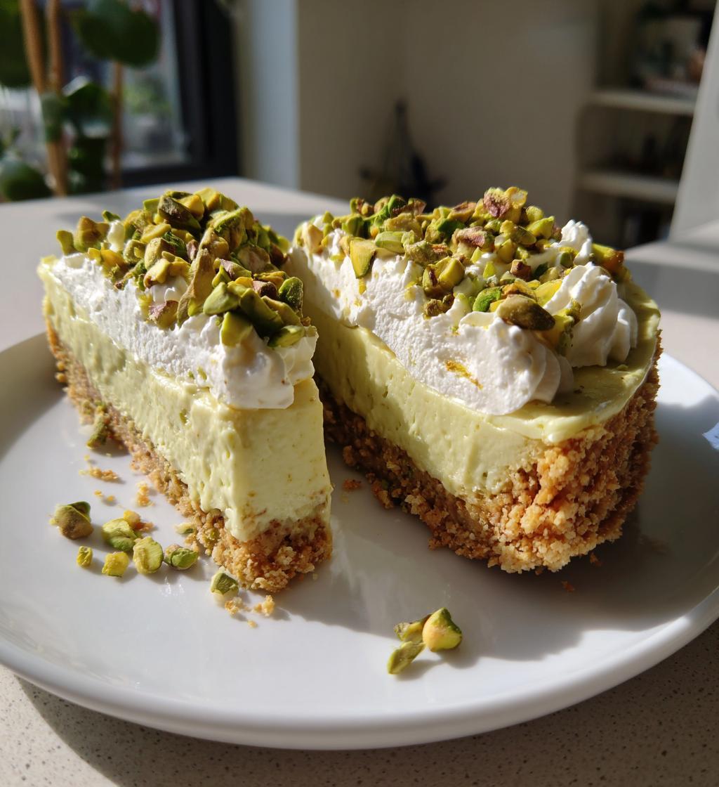 pistachio cheesecake no bake delight