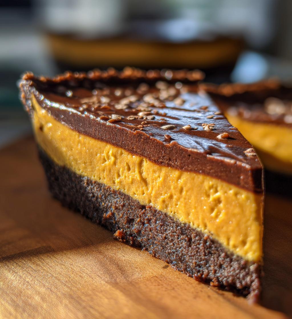 pumpkin cheesecake brownie pie