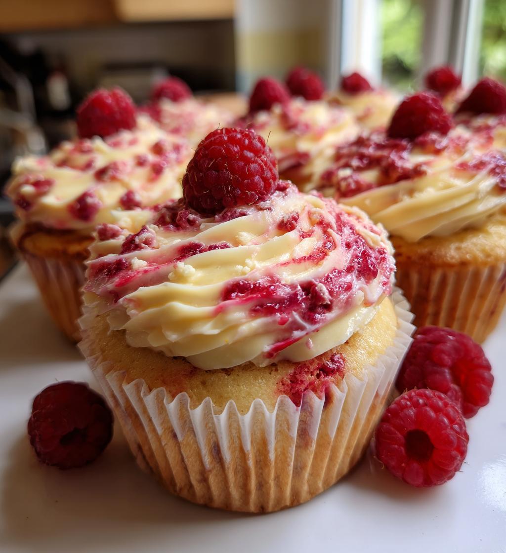 raspberry swirl cupcakes
