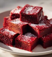 red velvet brownie bites