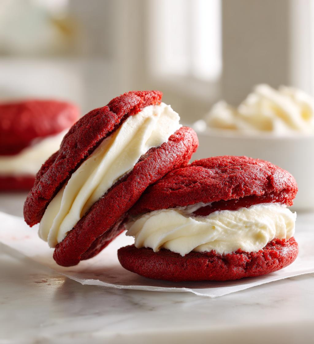red velvet whoopie pies