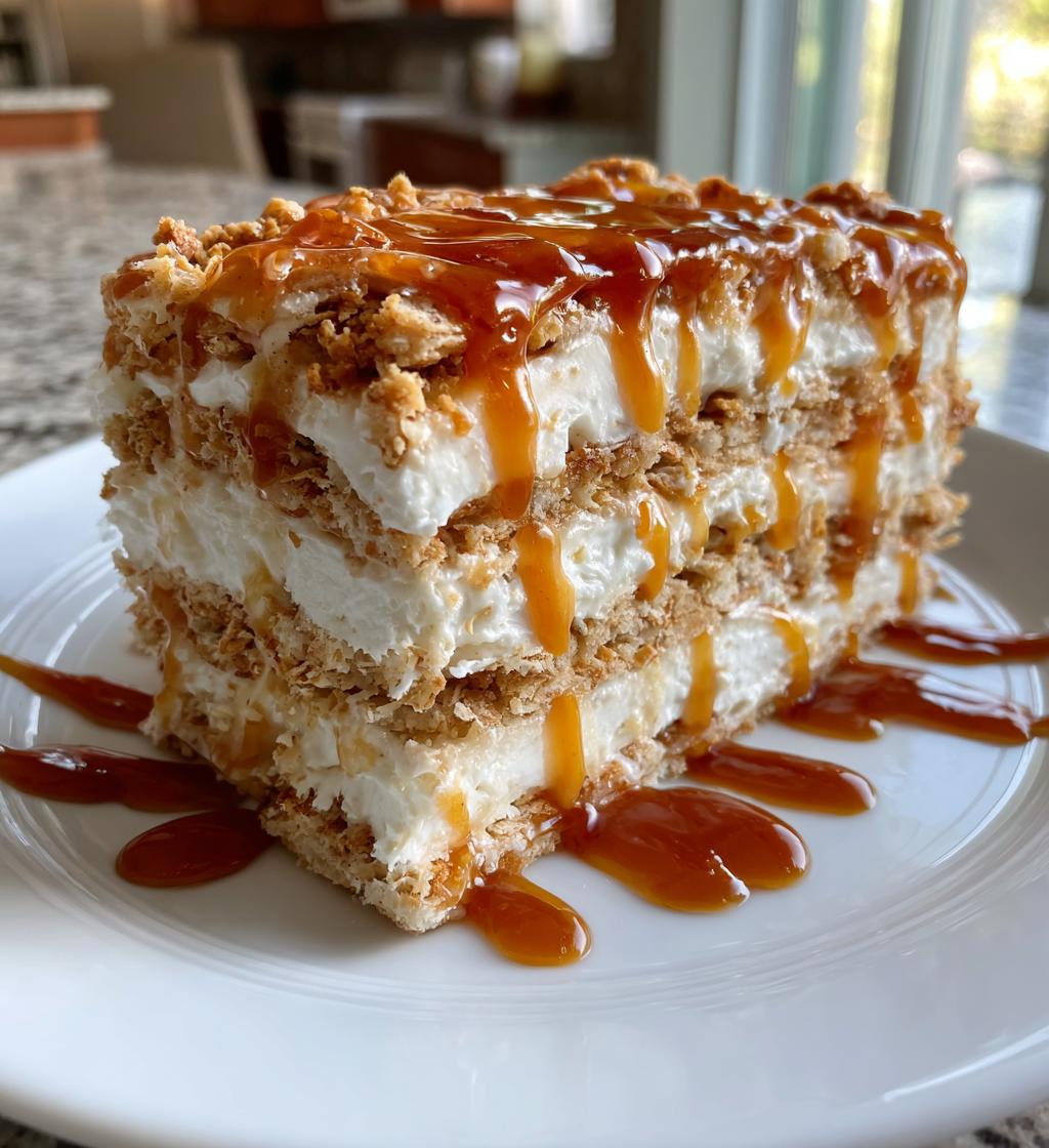 ritz cracker salted caramel icebox cake recipe