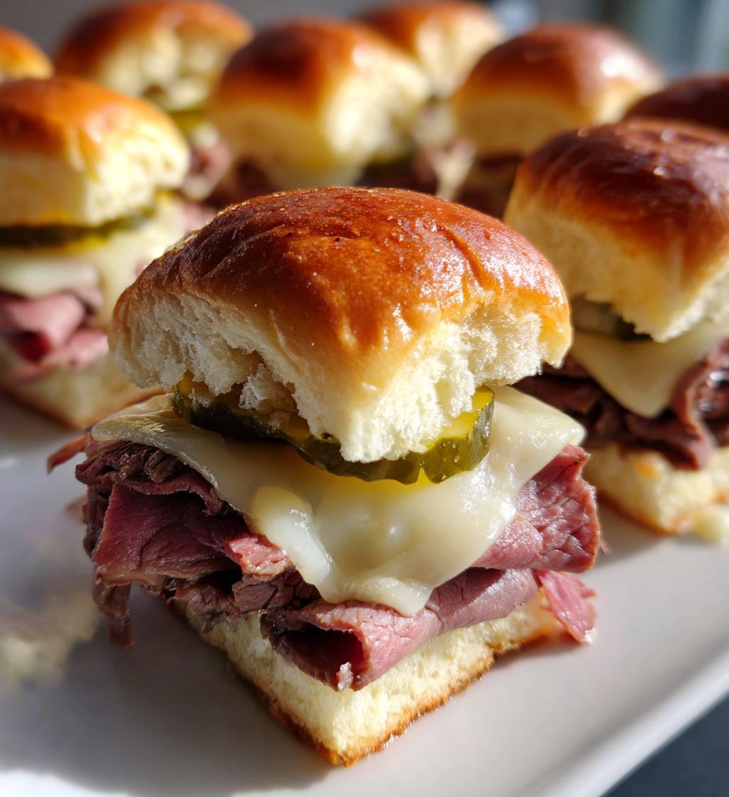 roast beef sliders