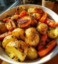 roast potatoes and carrots