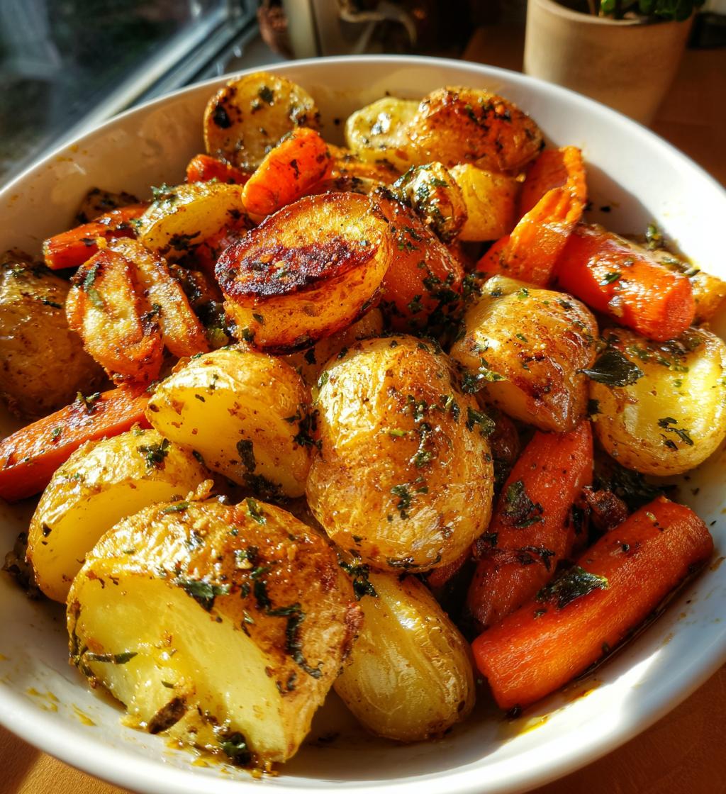 roast potatoes and carrots