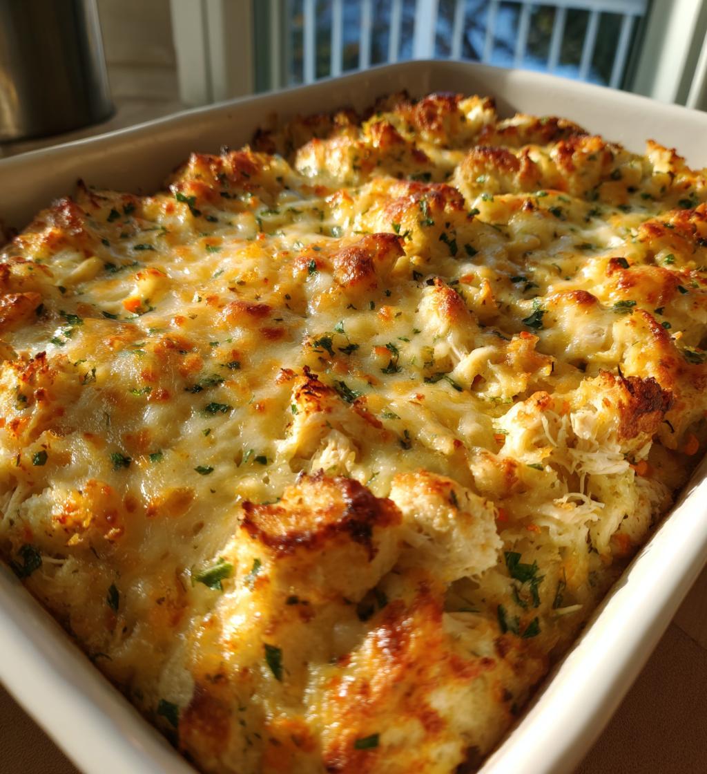 rotisserie chicken and stuffing casserole