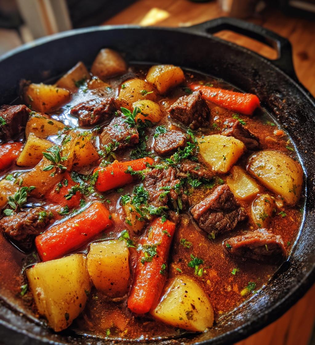 rustic campfire beef and potato