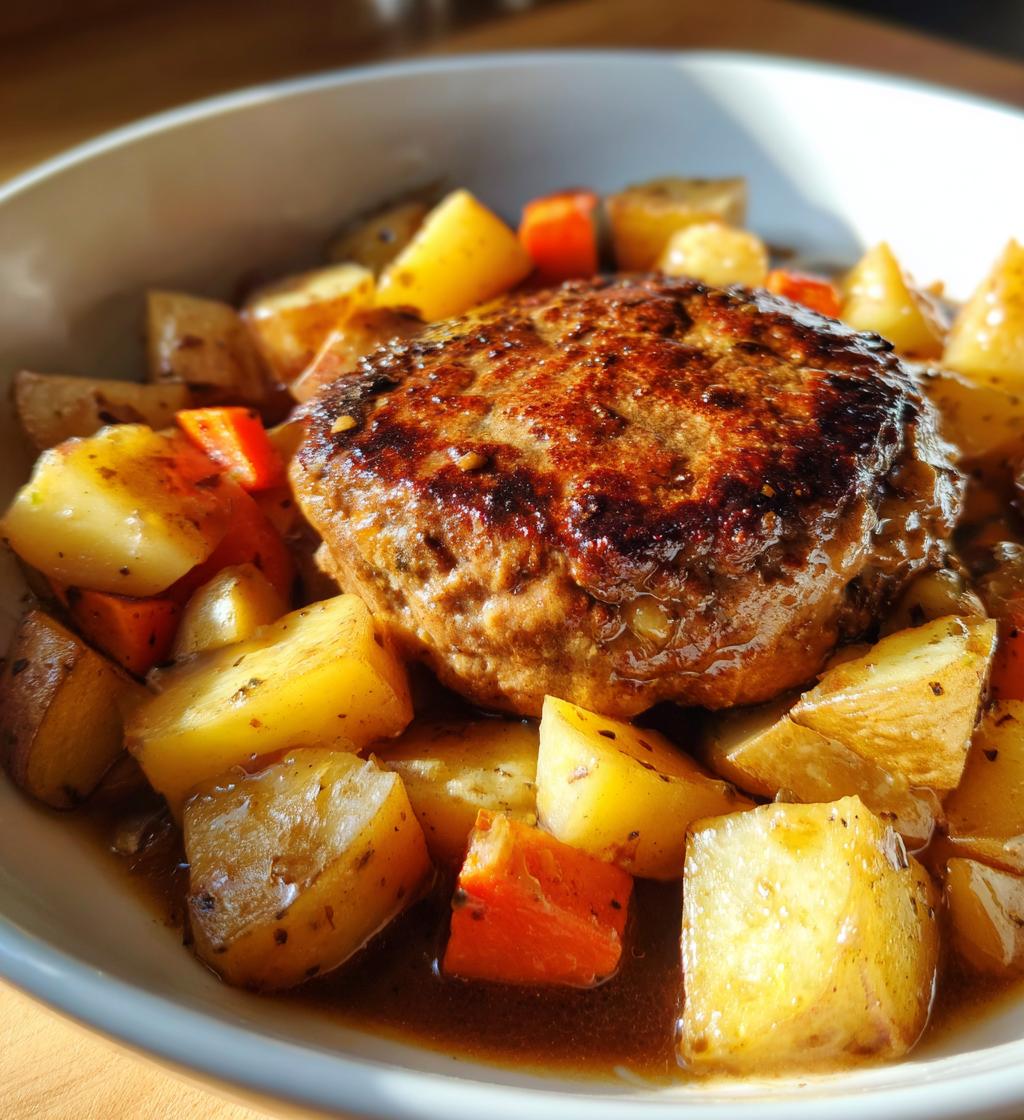 salisbury steak and potato skillet