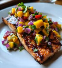 salmon with mango salsa