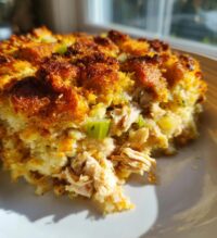 savory chicken and dressing casserole