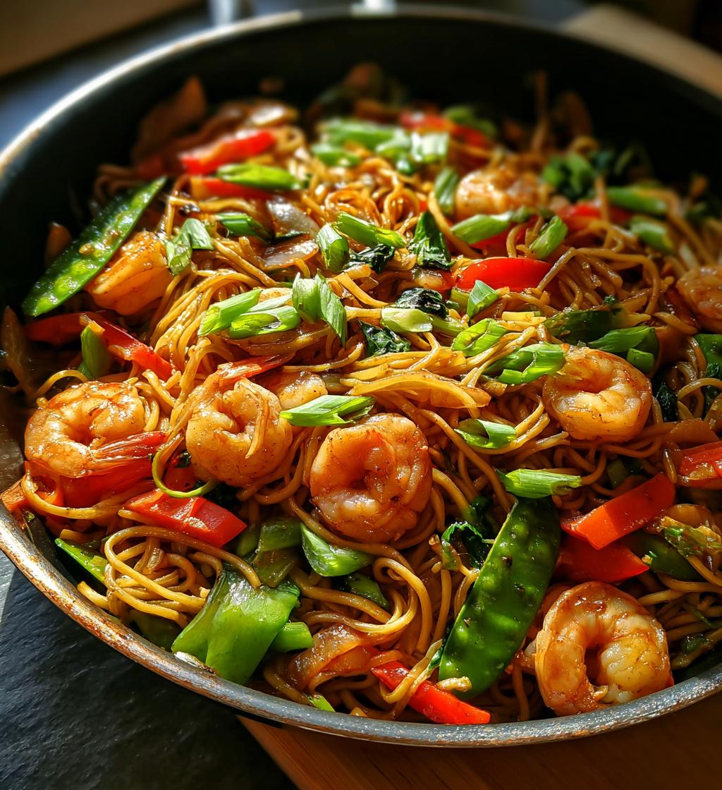 shrimp lo mein