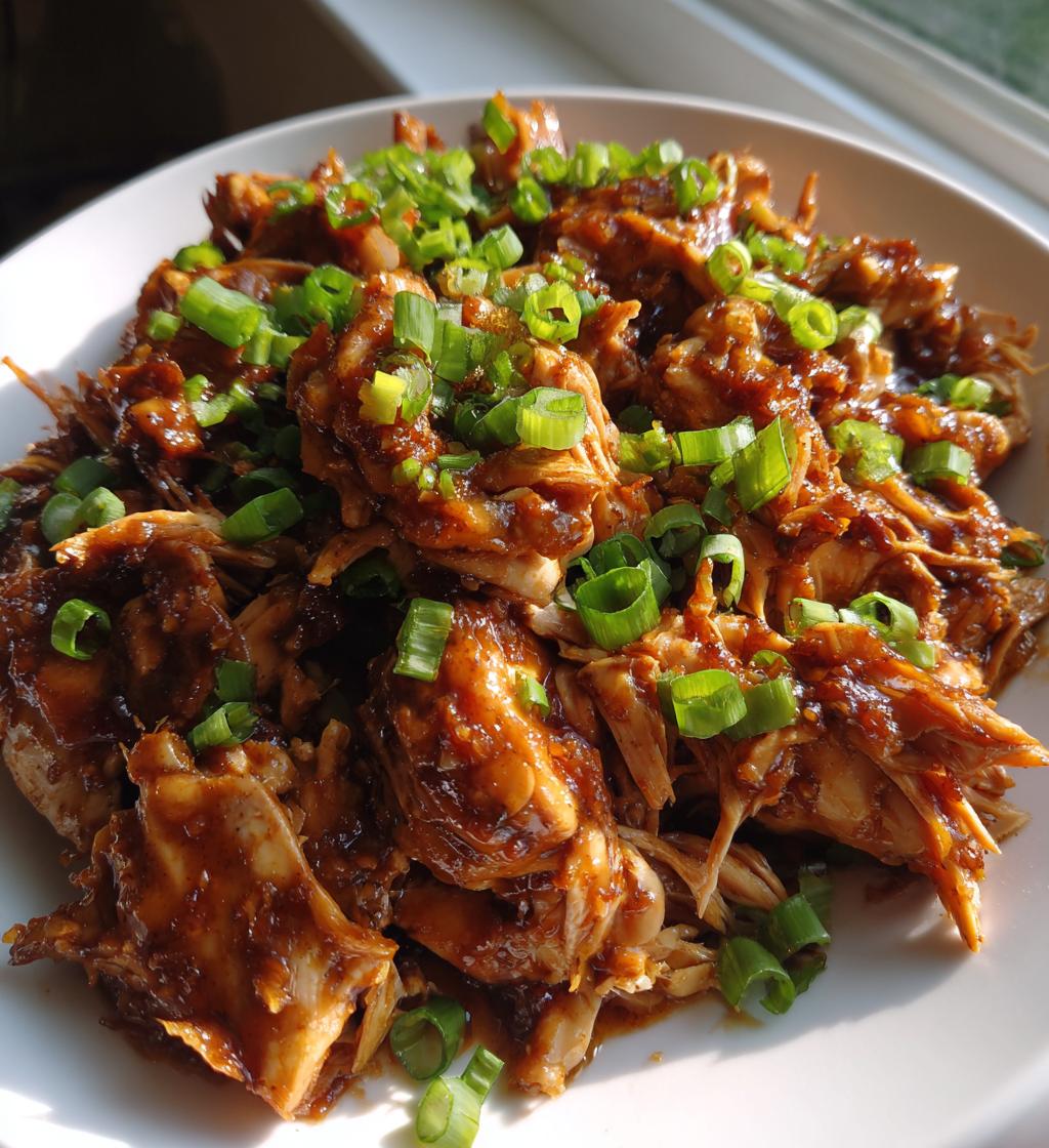 slow cooker brown sugar garlic chicken - detail 1
