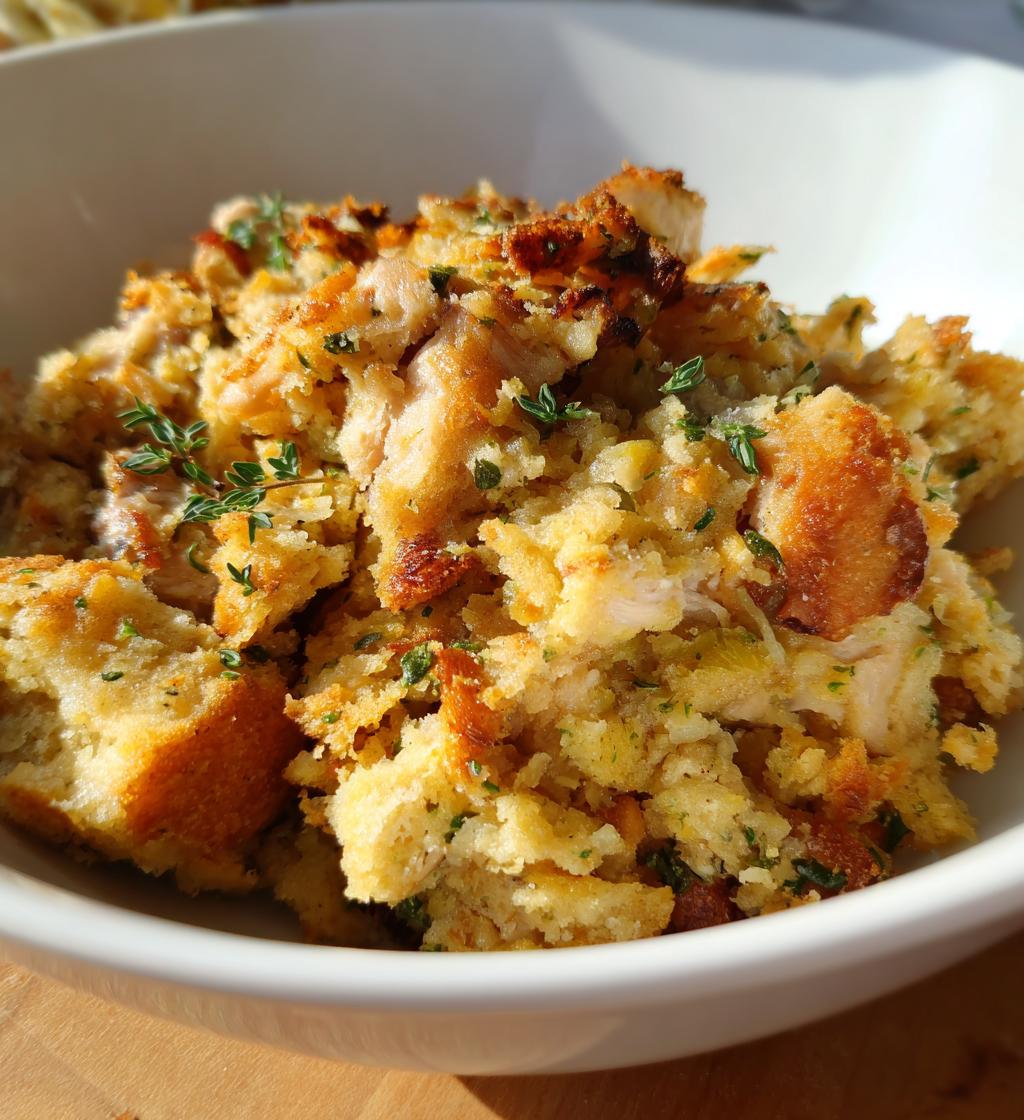 slow cooker chicken and stuffing