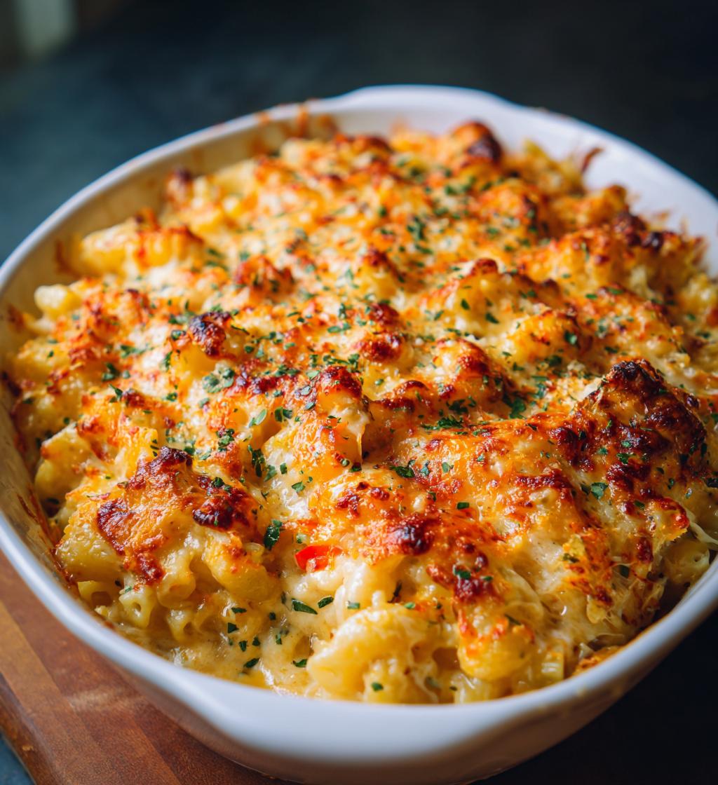slow cooker mac and cheese - detail 1