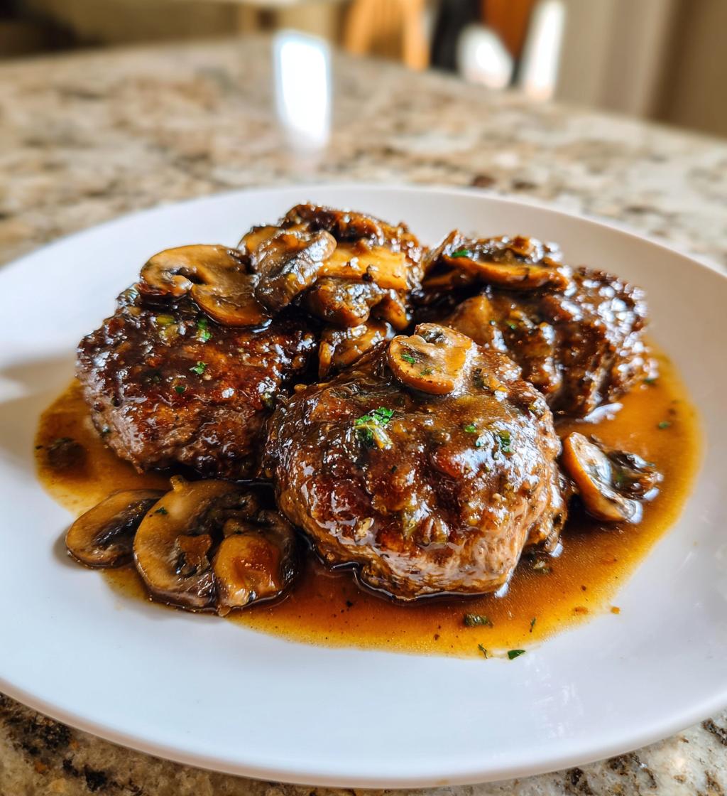 slow cooker salisbury steak recipe