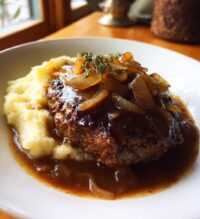 smothered hamburger steak