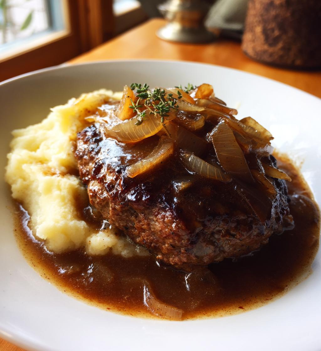 smothered hamburger steak