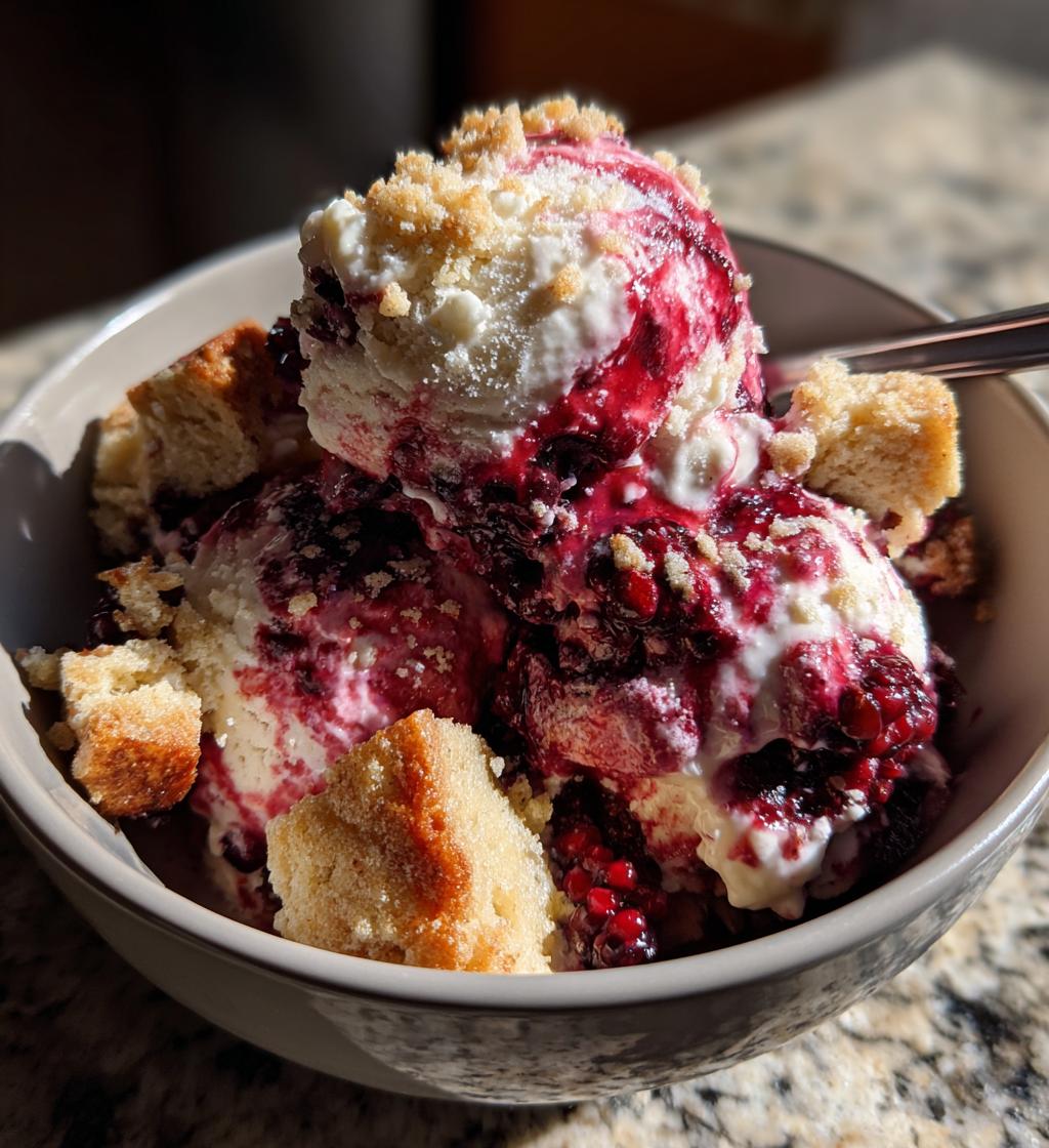 southern blackberry cobbler ice cream