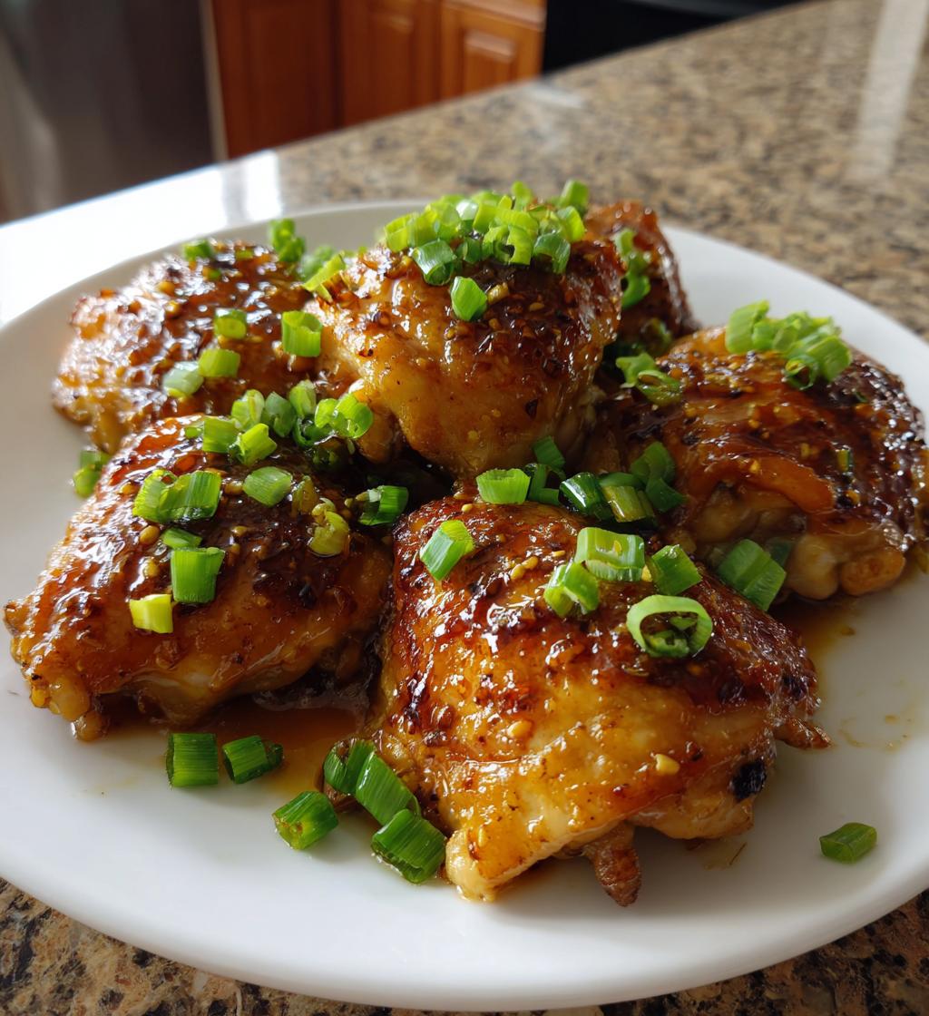 soy garlic chicken thighs - detail 1