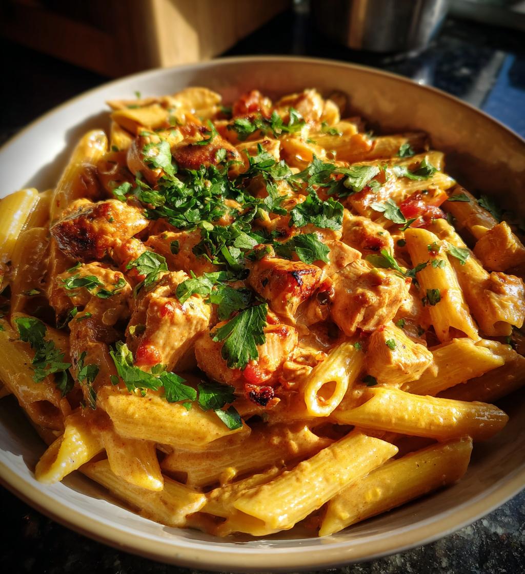 spicy chicken chipotle pasta