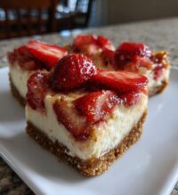 strawberry cheesecake bars