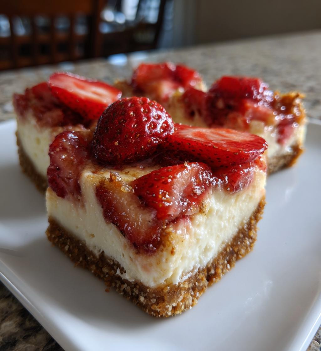 strawberry cheesecake bars