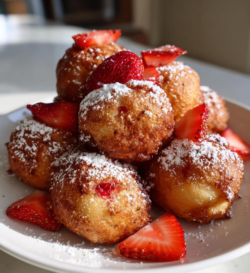 strawberry donut hole recipe - detail 1