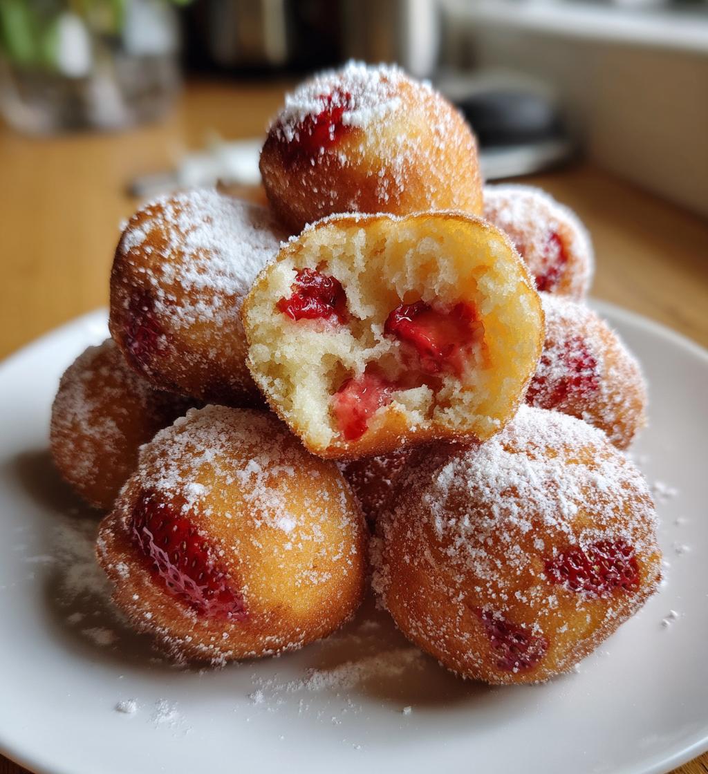 strawberry donut hole recipe