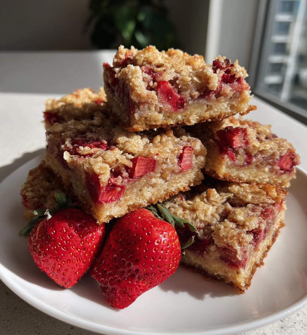 strawberry oatmeal bars