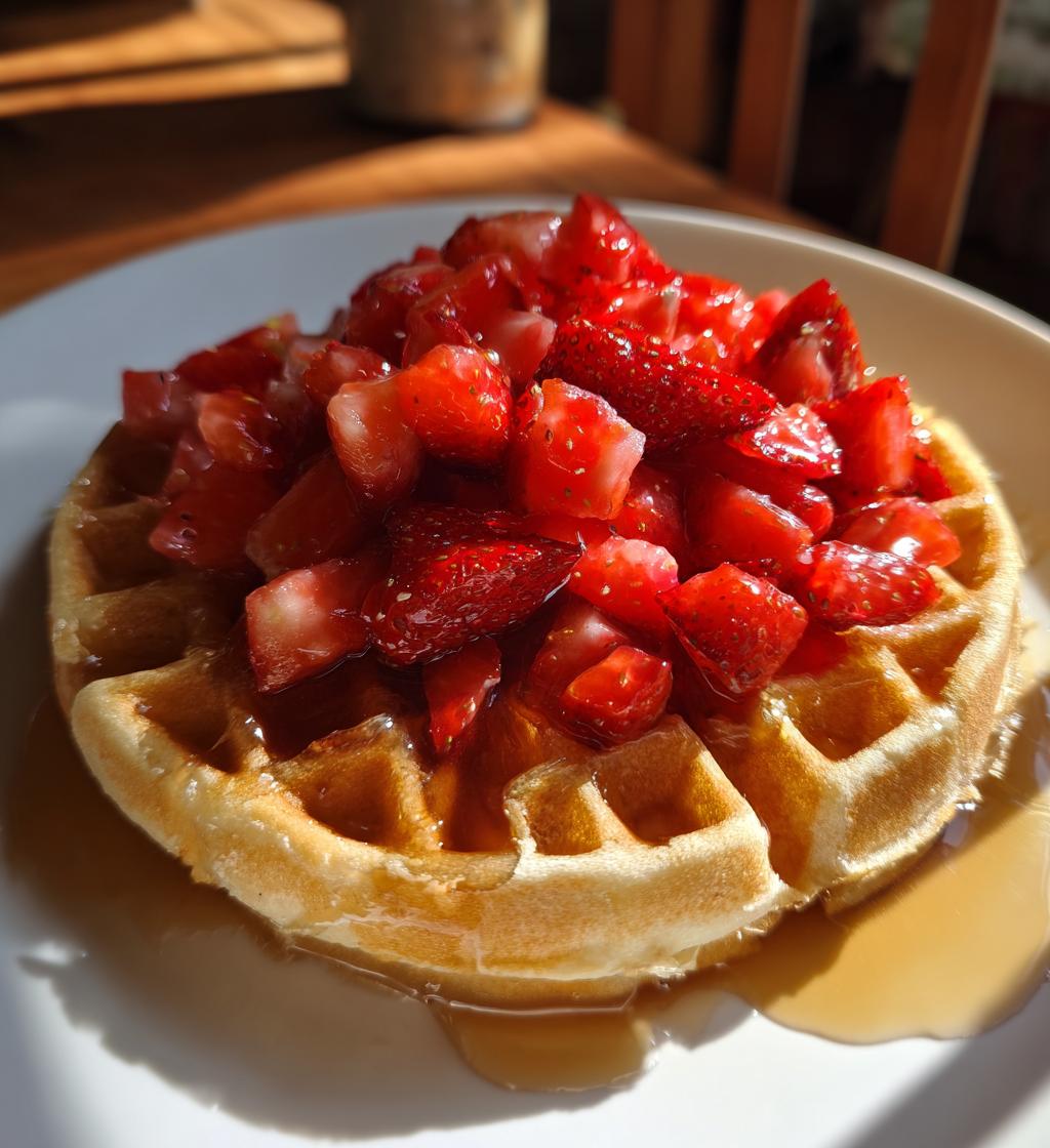 strawberry waffles recipe