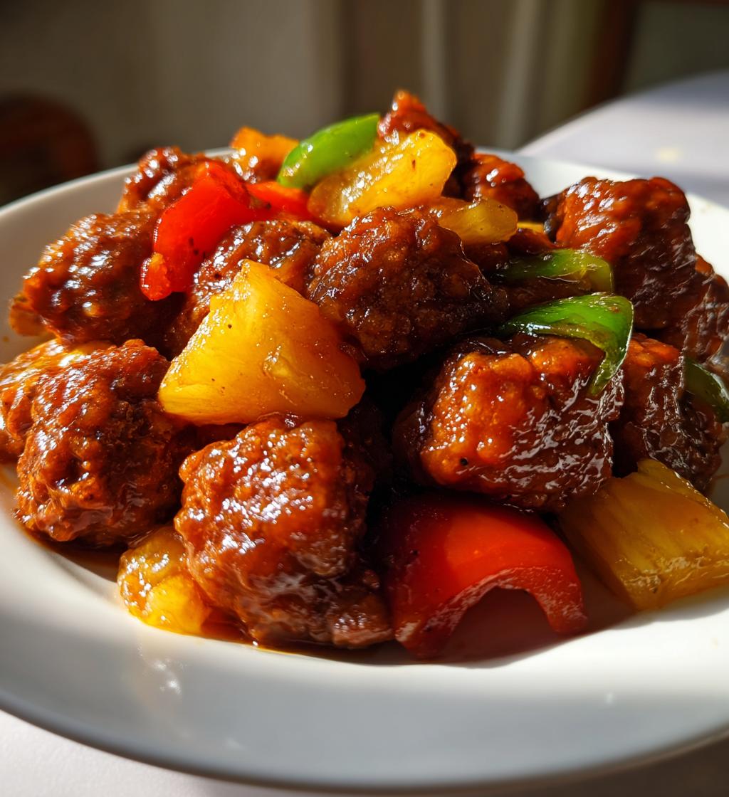 sweet and sour meatballs