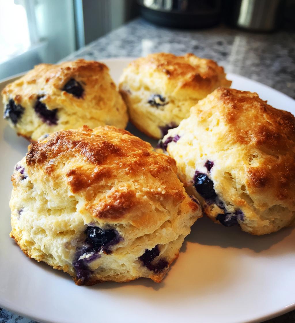 sweet blueberry biscuits - detail 1