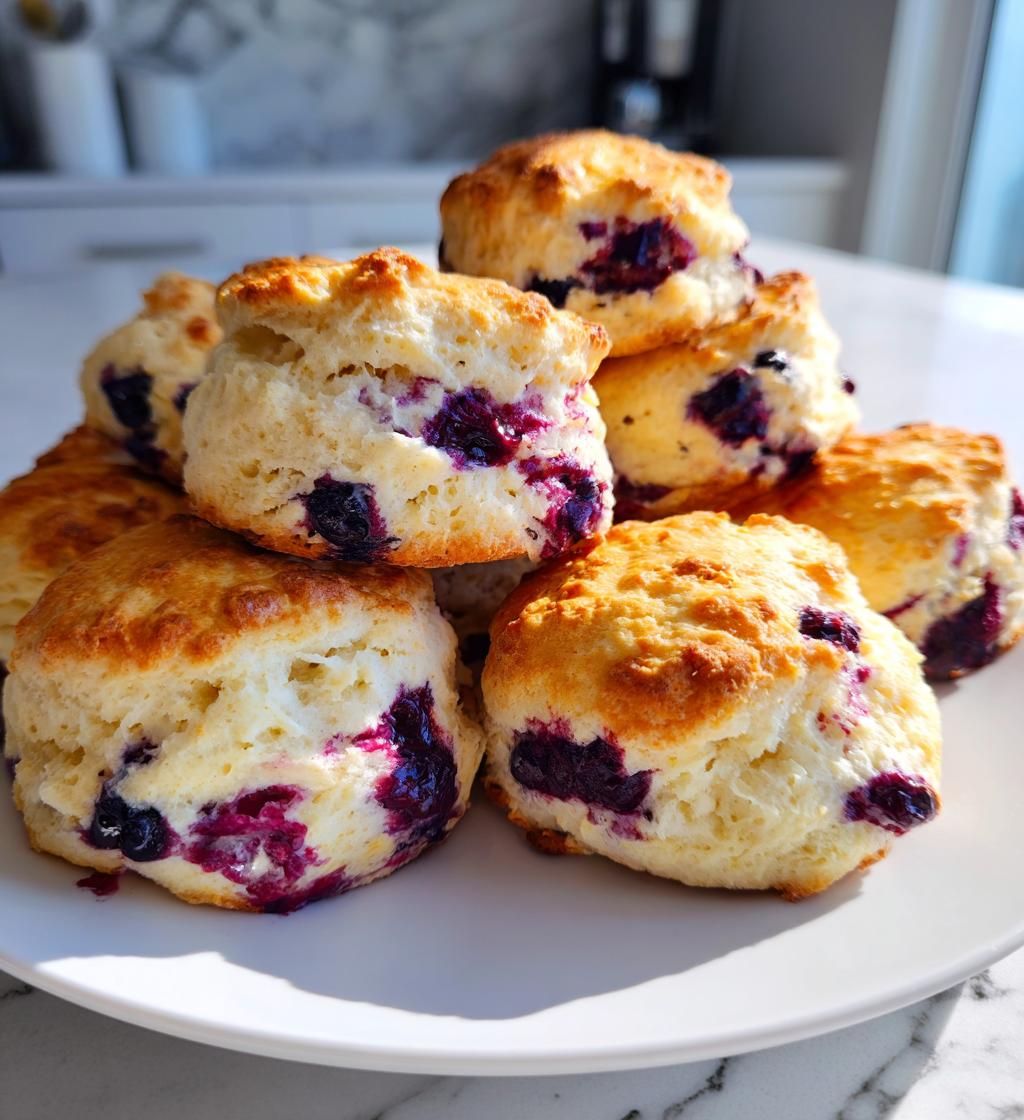 sweet blueberry biscuits