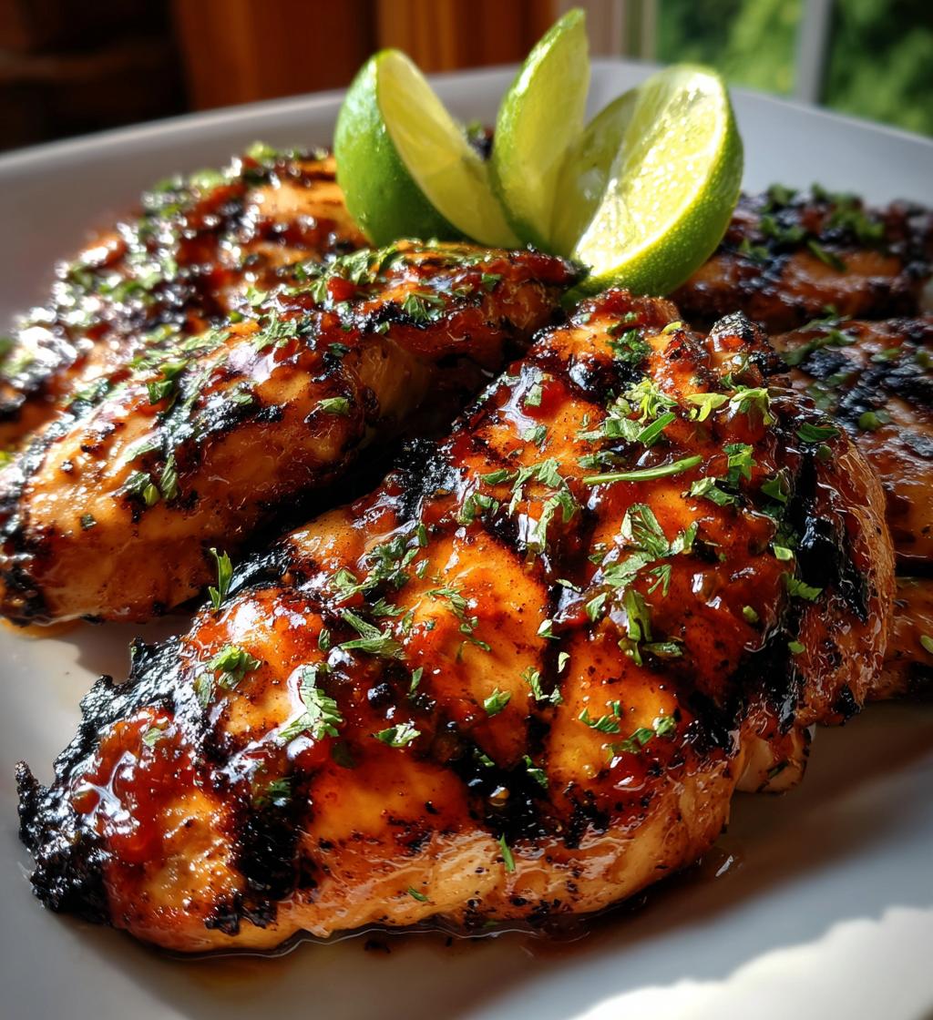 sweet chili lime grilled chicken - detail 1