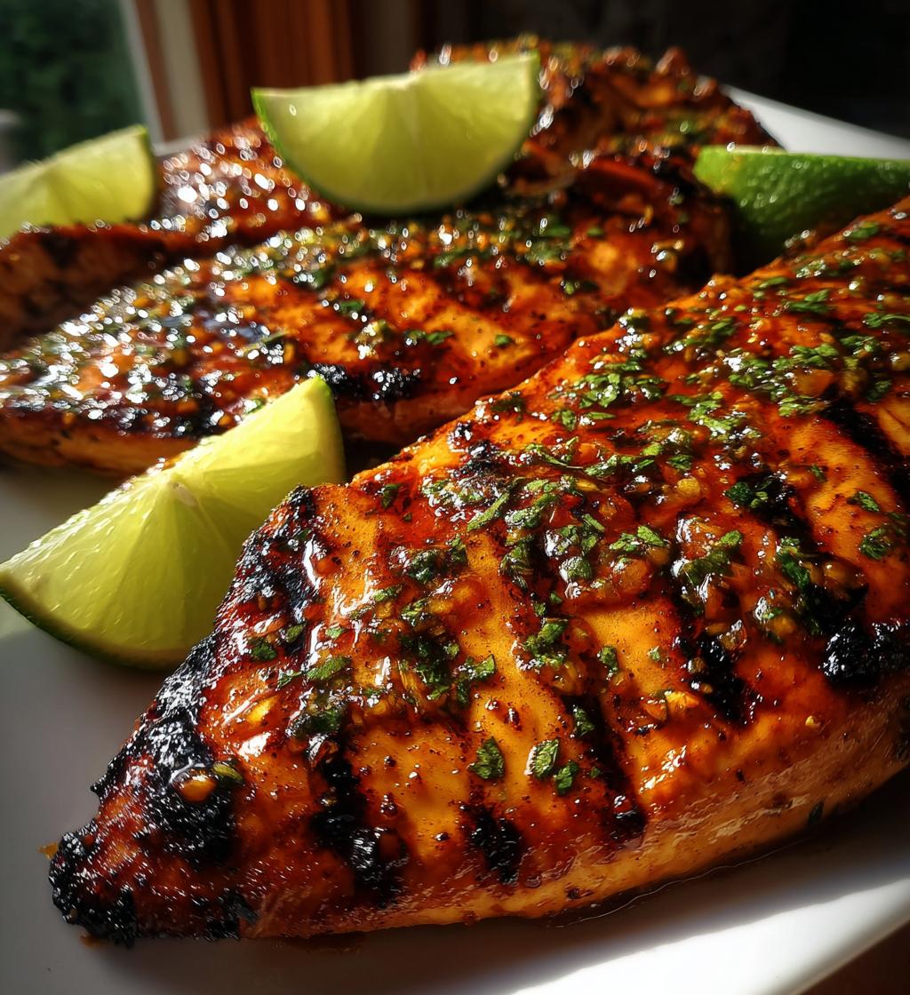 sweet chili lime grilled chicken
