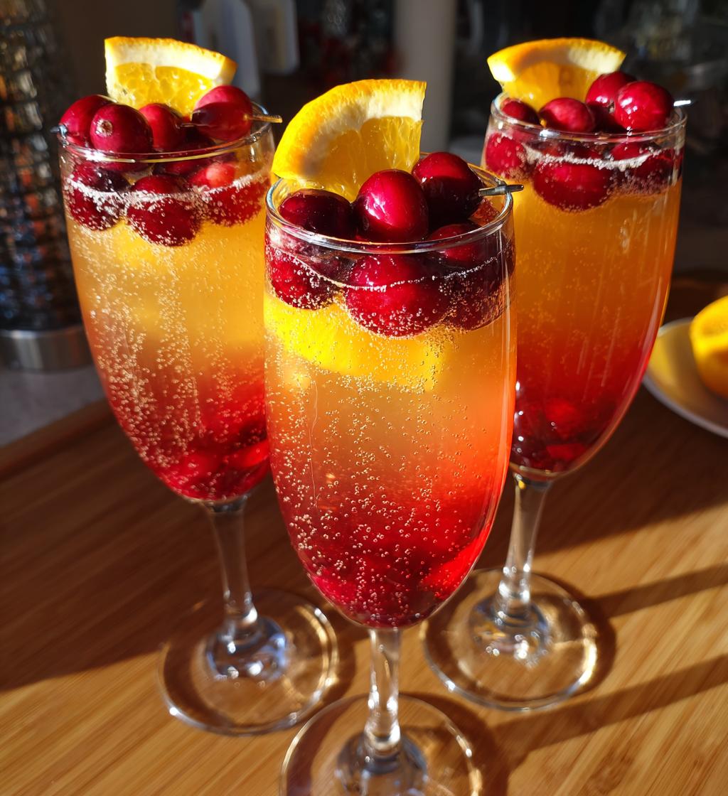 thanksgiving champagne cocktail