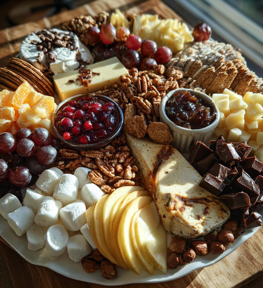 thanksgiving charcuterie board dessert