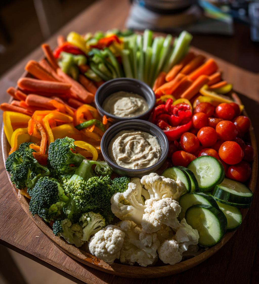 thanksgiving crudite platter