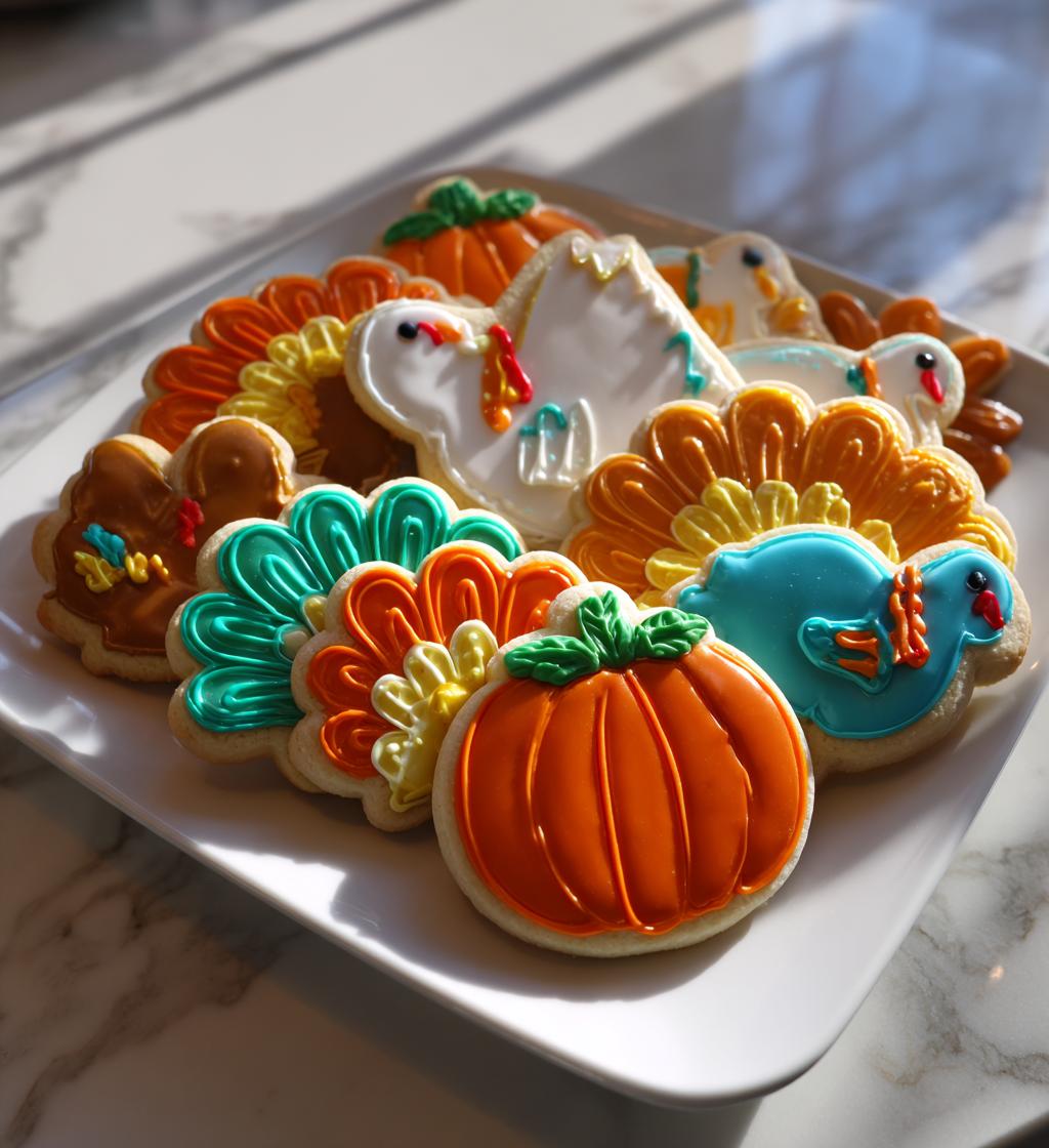 thanksgiving cutout cookies