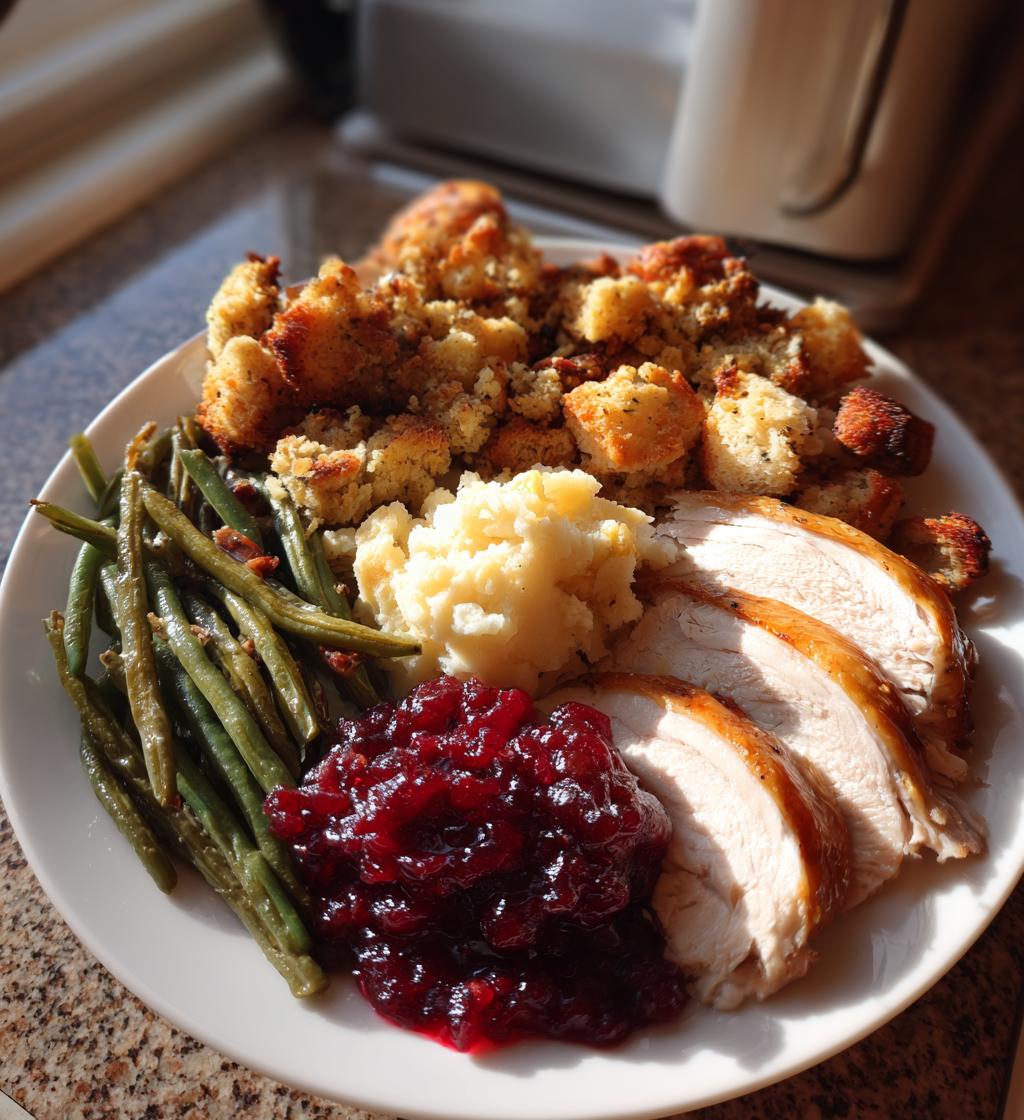 thanksgiving dinner plate
