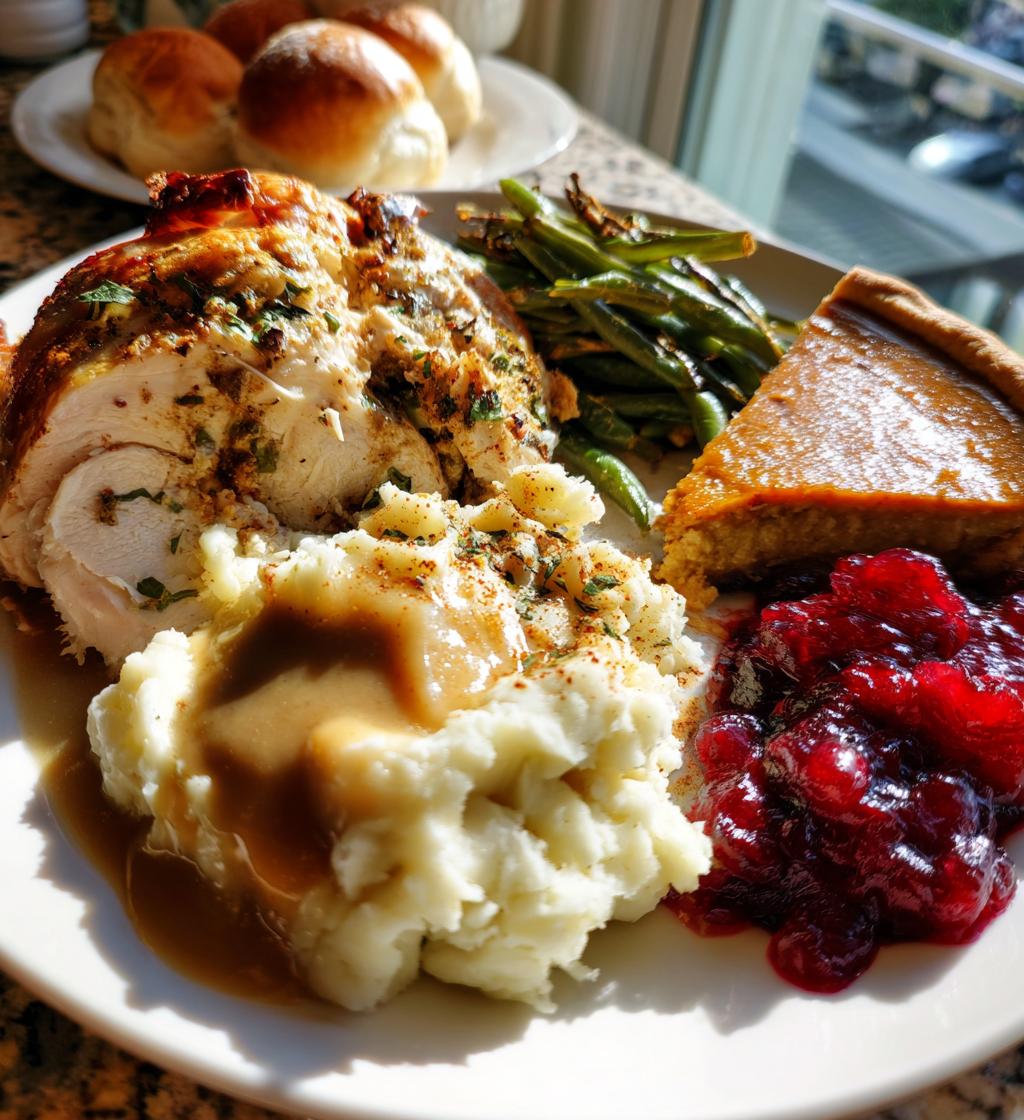 thanksgiving food table