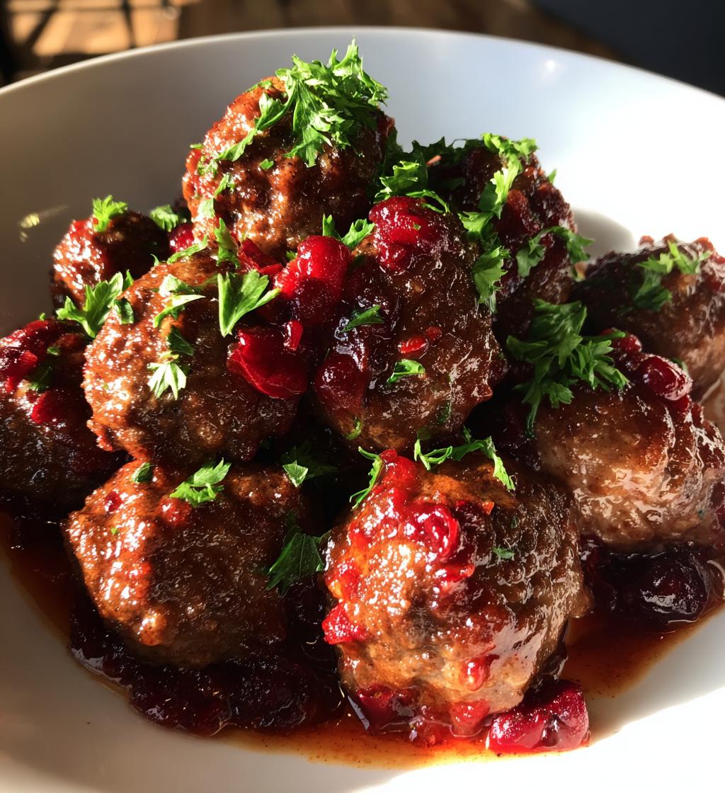 thanksgiving meatballs crockpot
