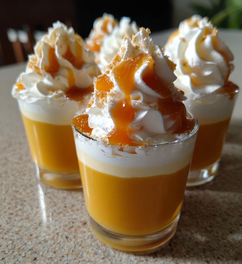 thanksgiving pudding shots