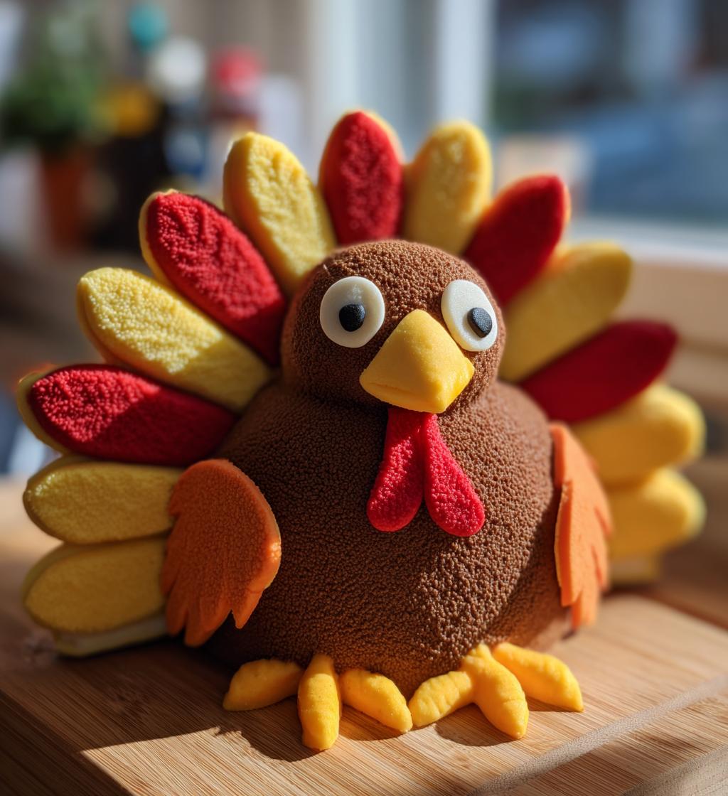 thanksgiving turkey cake