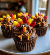 thanksgiving turkey cupcakes