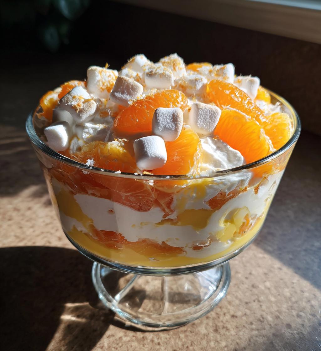 the best orange fluff recipe