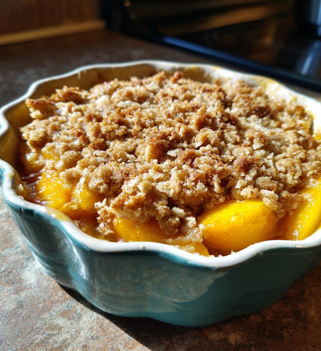 the best peach crisp recipe