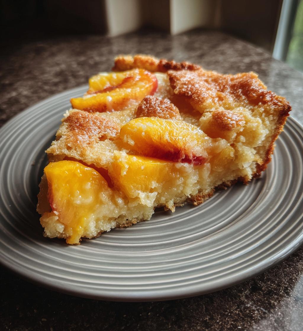 the easiest southern peach cobbler